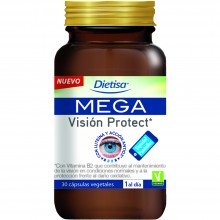 Dietisa - Mega Visión Protect | Nutrition & Santé | 30 cápsulas | Arándano, Vitaminas y Minerales | Visión