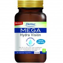 Dietisa - Mega Hidra Visión | Nutrition & Santé | 30 cápsulas | Arándano, Vitaminas y Minerales | Visión