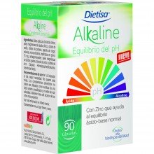 Dietisa - Alakaline | Nutrition & Santé | 90 cápsulas | Espinaca en Polvo y Citratos Minerales | PH