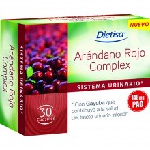 Dietisa - Arándano Rojo Complex | Nutrition & Santé | 30 cápsulas | Arándano Rojo y Gayuba | Sistema Urogenital