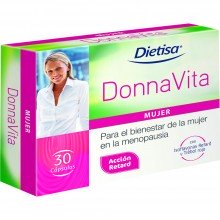 Dietisa - Donna Vita | Nutrition & Santé | 30 cápsulas | Isoflavonas de soja Retard y de Tróbol rojo | Sistema Urogenital