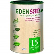 Edensan - Circulación Venosa 15 | Nutrition & Santé | 75g | Ruscus aculeatus, hojas y flores | Plantas