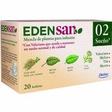 Edensan - Sueño 02 Filtros | Nutrition & Santé | 20 filtros | Valeriana, hojas y flores | Plantas