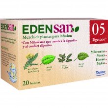 Edensan - Digestión 05 Filtros | Nutrition & Santé | 20 filtros | Milenrama, Menta, Hinojo, Raices, hojas y flores | Plantas