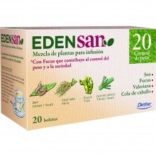 Edensan - Control de Peso 20 Filtros | Nutrition & Santé | 20 filtros| Sen, Fucus, Valeriana, hojas y flores | Plantas