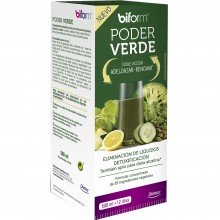 Biform - Poder Verde | Nutrition & Santé | 500ml | Cola Caballo, Alcachofa, Abedul, Diente León y Ulmaria | Líquidos/Depuración