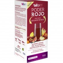 Biform - Poder Rojo | Nutrition & Santé | 500ml | Nuez de Cola, Guaraná, Zinc, Arándanos | Grasas