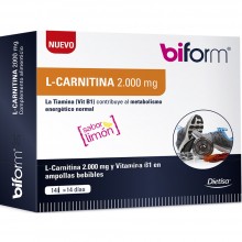 L Carnitina 2000 mg | Biform | 14 viales | L-carnitina y Tiamina | QuemaGrasas