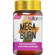 Biform - Mega Burn | Nutrition & Santé | 60 cáps. 500mg | Fucoxantina, Nuez de Cola y Café Verde | Grasas