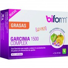 Biform - Garcinia 1500mg Complex | Nutrition & Santé | 42 caps | Garcinia y azafrán, con cromo | Grasas