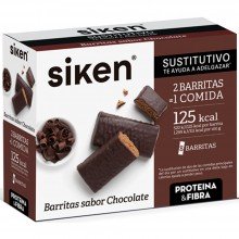 Siken Sustitutive Caja Barritas sustitutivas sabor chocolate | Siken | 8 barritas de 40 gr | Control de peso - Dietas saludables