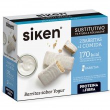 Siken Sustitutive Caja de 8 Barritas sustitutivas sabor yogur | Siken | Barra 44 gr | Control de peso - Dietas saludables