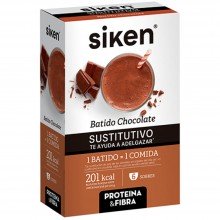 Siken Sustitutive Batido sustitutivo chocolate | Siken | Caja 6 sobres de 50 gr | Control de peso - Dietas saludables