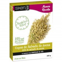SikenForm Copos salvado de avena | Siken | Caja de 250 gr | Control de peso - Dietas saludables