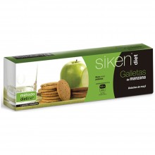 SikenDiet Galletas de Manzana | Siken | Caja con 3 paquetes de 5 galletas de 8 gr | Control de peso - Dietas saludables