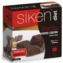 SikenDiet Barrita de Crema-Cacao | Siken | Caja de 5 barritas de 36 gr | Control de peso - Dietas saludables