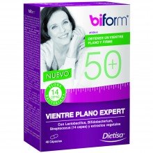 Biform - 50+ Vientre Plano Expert | Dietisa | 48 cáps. | Perder Peso – Zonas Rebeldes