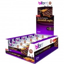 Biform - Barritas Crujientes Chocolate Negro | Dietisa | 20 Barritas | Snacks