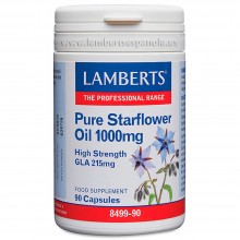Pure Starflower Oil - Aceite de Borraja | Lamberts | 90 Cáps. 1000mg | Salud Menstrual - Menopausia y Piel