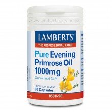 Pure Evening Primerose Oil|Aceite de Onagra Puro | Lamberts | 90 Cáps de 1000 mgr| Regulación del sistema Cardiovascular