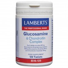 Glucosamina y Condroitina Complex | Lamberts | 120 Comp. 600mg | Articulaciones - Cartígalo