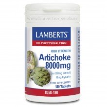 Artichoke - Alcachofa | Lamberts | 180 Comp 8000mg | Detox Hepático - Adelgazamiento