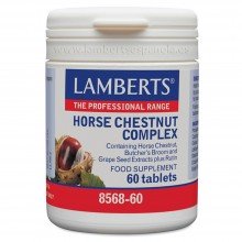 Complejo de Castaño de Indias - Horse Chestnut | Lamberts | 60cáps. 1300mg | Circulación