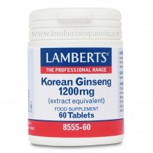 Ginseng Coreano | Lamberts | 60 cáps. 1200 mg | Circulación