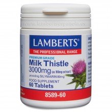Cardo Mariano - Milk Thistle | Lamberts | 60 cáps. 3000 mg | Salud del Hígado