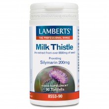 Cardo Mariano - Milk Thistle | Lamberts | 90 cáps. 8500 mg | Salud del Hígado