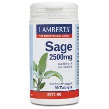 Sage - Salvia | Lamberts | 90 cáps. 2500 mg | Digestivo - Menopausia