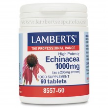Echinacea - Equinácea | Lamberts | 60 cáps 1000mg | Sistema Inmunitario y Defensas