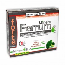 Minera Ferrum Forte | Pinisan | 30 cáps de 180 mg | Cansancio y fatiga