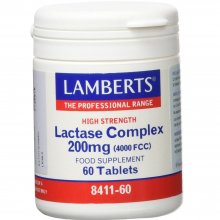 Complejo Lactasa | Lamberts | 60 comps. De 350 mgr | sist. Digestivo