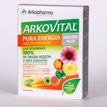 Arkovital Pura Energía Inmunoplus – 30 | Arkopharma | 30 Comp. 300mg | Vitaminas y minerales - Sistema inmune