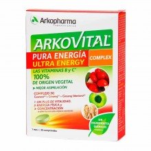 Arkovital Pura Energía Ultra Energy | Arkopharma | 30 Comp. | Vitaminas y minerales