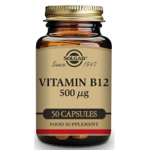 Vitamina B12  | Solgar | 50 caps. Vegetales de 500 µgr. | sist.nervioso – mente
