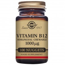 Vitamina B12  | Solgar | 100 Comps. Masticables de 1000 µgr. | sist.nervioso – mente