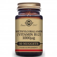 Vitamina B12 metilcobalamina  | Solgar | 30 Comps Masticables de 1000 µgr. | sist.nervioso – mente