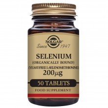 Selenio | Solgar | 50 comps De 200 µgr | sist Inmune – piel – uñas