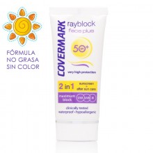 Rayblock Face Plus 2 en 1Protección solar + after sun, SPF +50  | Covermark | 50 ml |especial pieles grasas