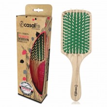 Cepillo Raqueta | Casalfe | 100% Bio | Púa de madera natural - Anti Frizzy hair - Pelo más brillante, fuerte, vivo y suelto