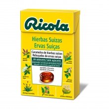 Caramelo Hierbas Suizas con Stevia| Ricola | 50 gr | Refresca la garganta