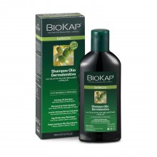 Champú Aceite Dermocalmante | Biokap | 200 ml | 100% Bio | Nutre y fortalece el cabello