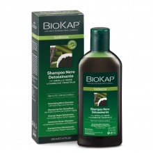 Champú Negro Desintoxicante | Biokap | 200 ml | 100% Bio | Cuero cabelludo sensible e irritable