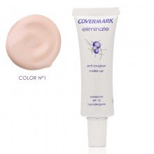 Maquillaje Dermatológico Eliminate - Con SPF-50 | Covermark | Tono 1 | 30ml | Tratamiento Cuperose - Rosácea