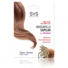 Mascarilla Capilar |SyS  | 20 ml.| Coco y Avena Con Keratina | Suavidad y brillo
