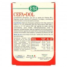 CefaDol | ESI Trepatdiet | 30 Tablet. 850 mg | Alivia el dolor de cabeza, las cefaleas y las migrañas