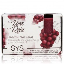 Jabón Natural Premium |SyS|100gr.|Uva Roja| Protege las pieles secas y sensibles