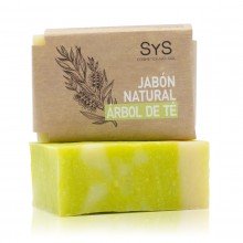 Jabón Natural |SyS|100gr.|Aceite de Oliva y Árbol de Té |Contiene Propiedades Antioxidantes y Reparadoras